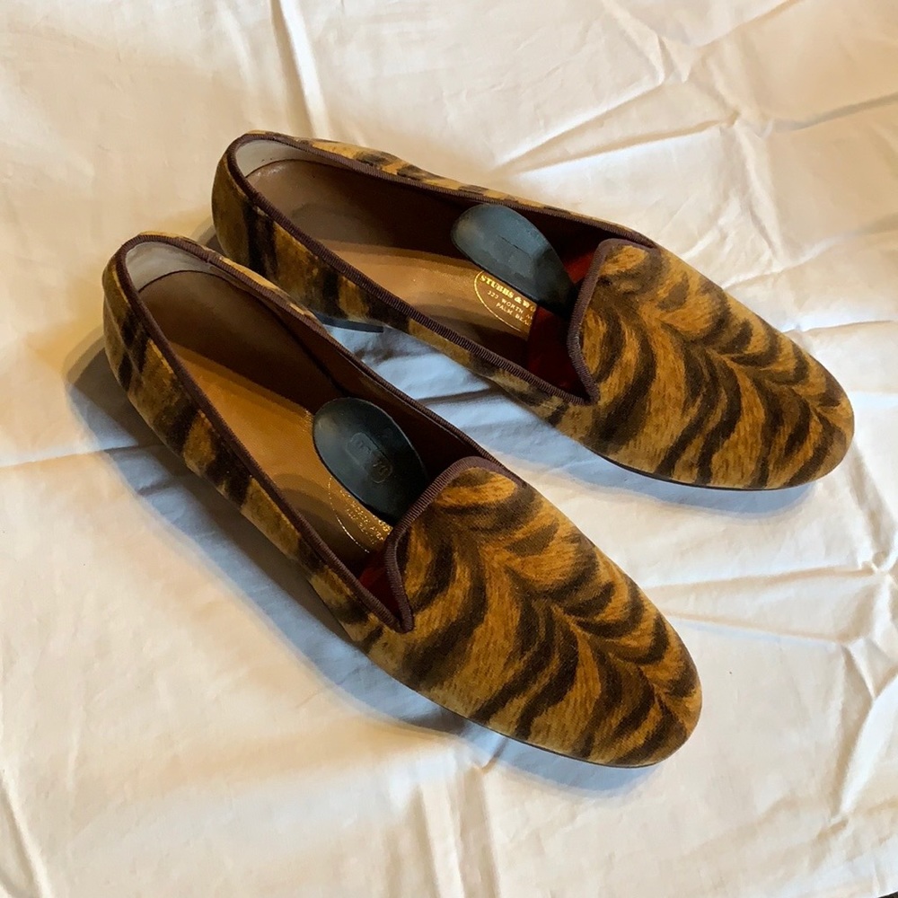 Tiger print Stubbs & Wootton flats